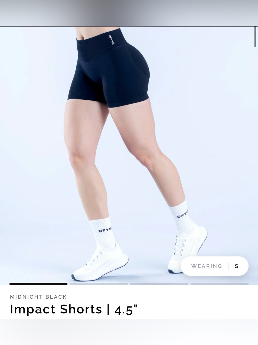 DFYNE Impact 4.5” Black Shorts